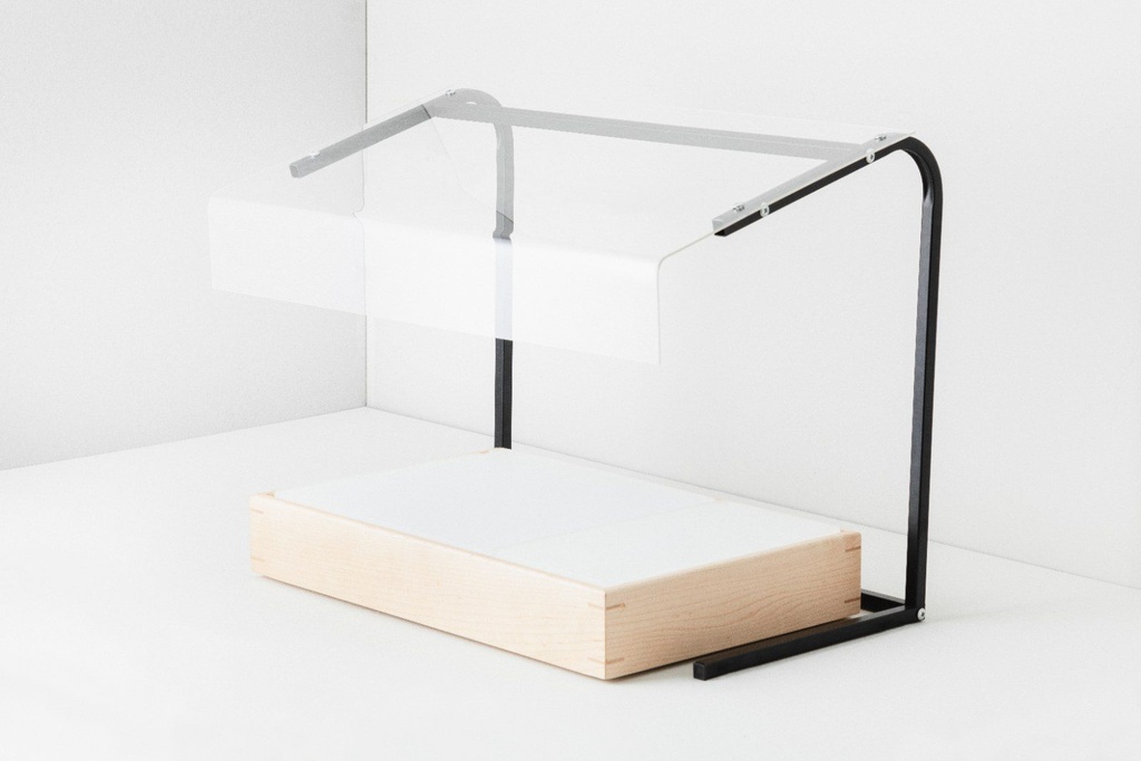 Hoestscherm mobiel 67.0x56.0x(h)36.0cm En Scène staal en acryl Revol sfeer 3