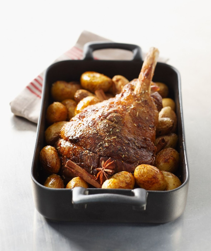 Oven/presenteerschaal 26.0x18.5cm Belle Cuisine cast iron black Revol sfeer 1