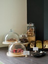 Serveerplateau rond met groef voor cloche 33.0cm Mealplak Sweety white Revol sfeer 1