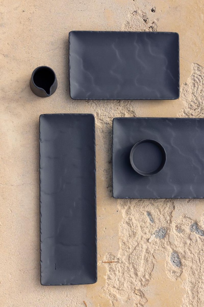 Bord plat rechthoek 30.0x16.0cm Basalt Revol sfeer 1