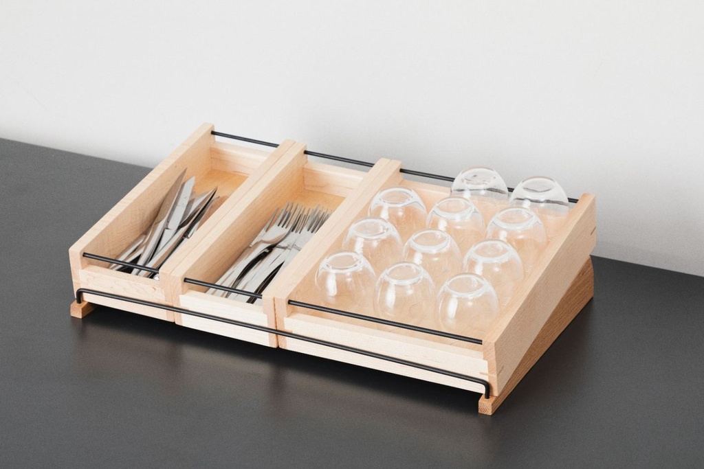 Houten tray GN 1/2 (h)7.0cm maple En Scène Revol sfeer 3