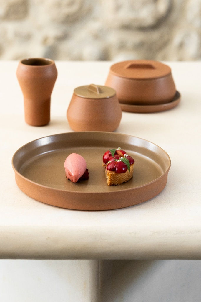 Bord walled 15.0cm Contre-Jour mocha brown Revol sfeer 1