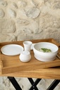 Bord walled 21.0cm Contre-Jour alabaster white Revol sfeer 1