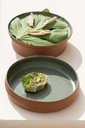 Bord walled 21.0cm Contre-Jour olive green Revol sfeer 3
