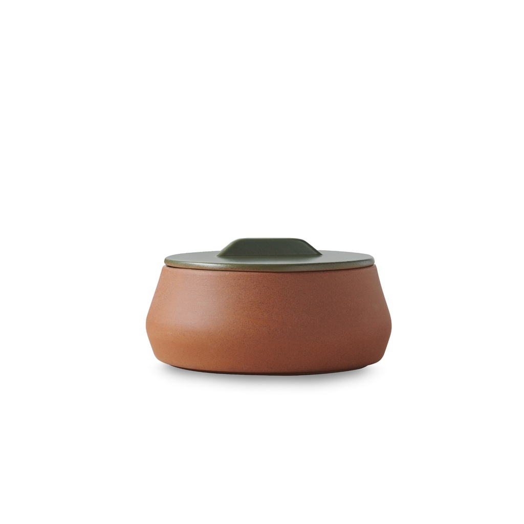 Kom met deksel 13.5cm Contre-Jour olive green Revol sfeer 2