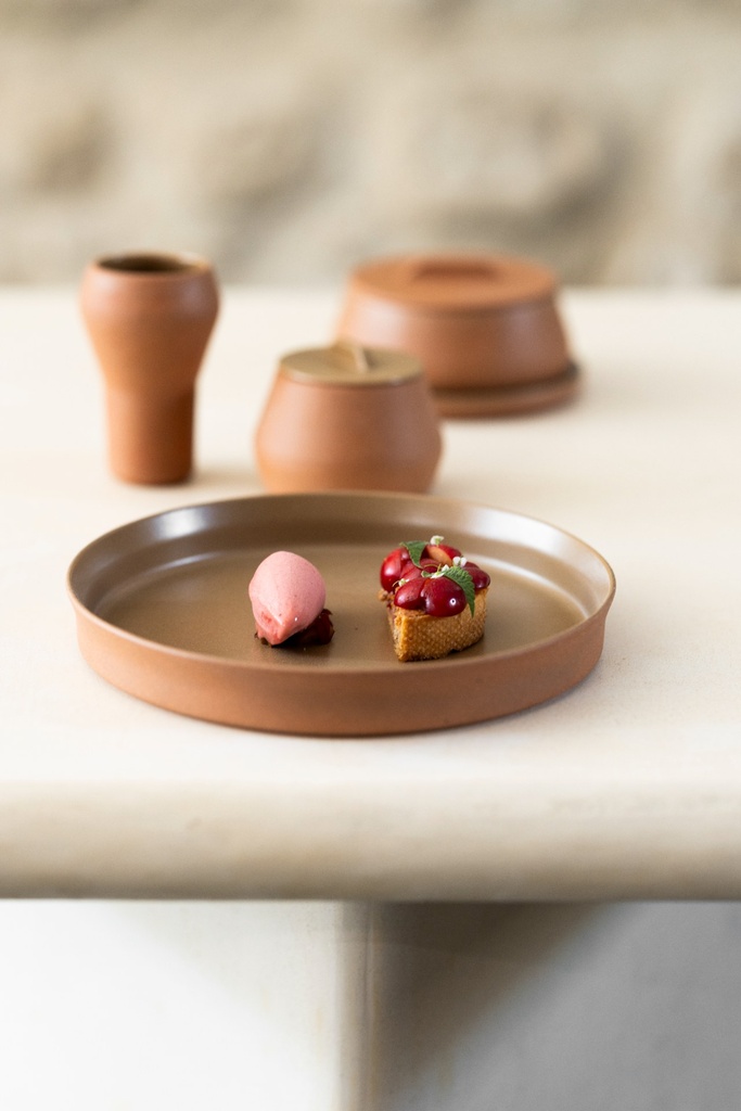 Suikerpot met deksel 20.0cl Contre-Jour mocha brown Revol sfeer 1