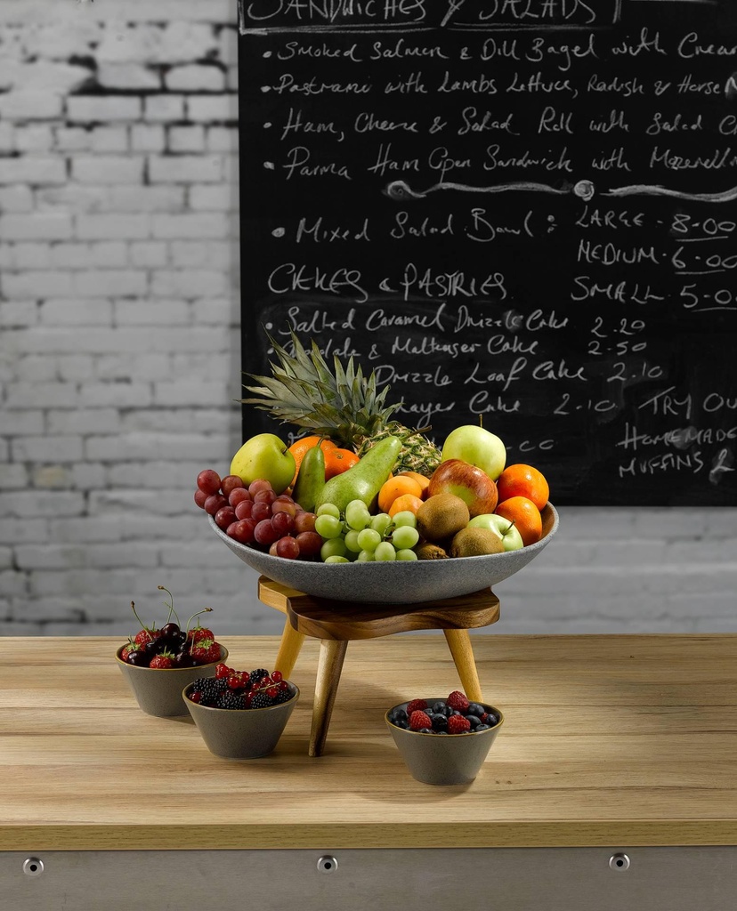 Kom 32.0cm 200.0cl Trace Melamine Granite Black Churchill sfeer 3