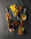 Plank met handvat 61.0x13.0cm Melamine Paddles Distressed Wood Churchill sfeer 1