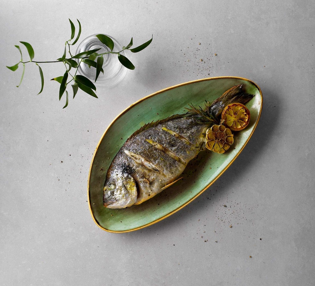 Bord plat coupe 26.0cm Stonecast Samphire Green Churchill sfeer 1