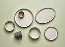 Bord walled 18.0cm Kava Grey Genware sfeer 1