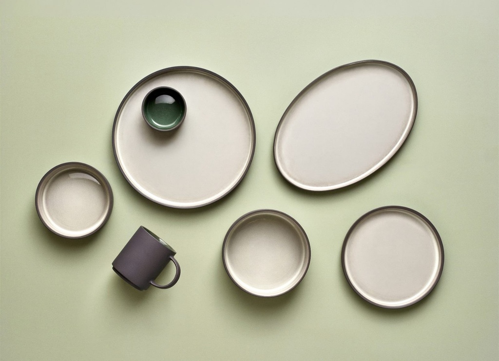 Kom walled 15.5cm 71.0cl Kava Grey Genware sfeer 3