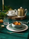Bord gourmet 26.0cm Bahia green clay Guy Degrenne sfeer 2