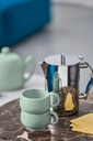Kop espresso 10.0cl Empileo almond green Guy Degrenne sfeer 1