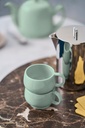 Kop espresso 10.0cl Empileo almond green Guy Degrenne sfeer 2