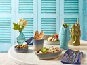 Mok tiki 38.0cl vis groen steengoed Genware sfeer 2