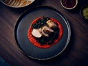 Bord walled 26.0cm Roko Cinder Black Genware sfeer 1