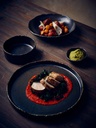 Bord walled 26.0cm Roko Cinder Black Genware sfeer 2