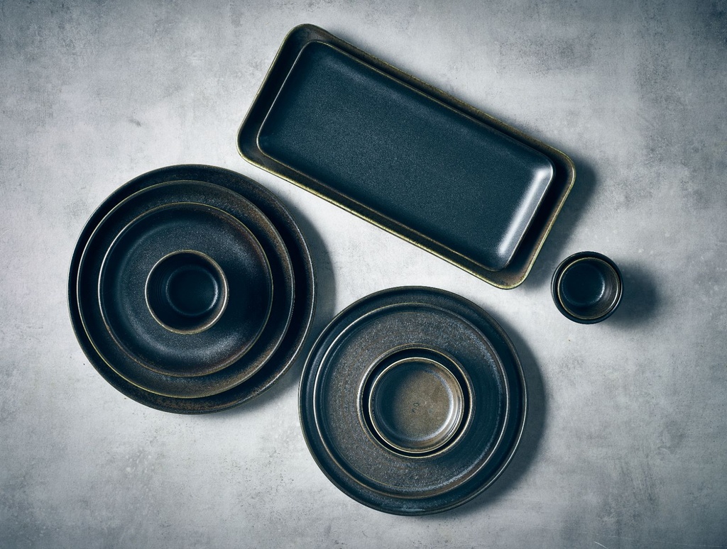 Bord walled low 21.0cm Terra Cinder Black Genware sfeer 3