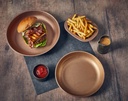 Standaard 20.0x10.0cm fast food 2-vaks steel vintage koper Genware sfeer 3