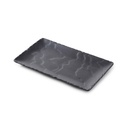 Bord plat rechthoek 22.0x14.0cm Basalt Revol