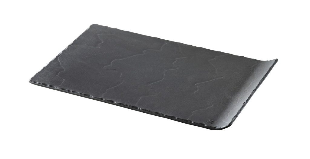 Bord plat rechthoek met 1 opstaande rand 33.2x20.0cm Basalt Revol