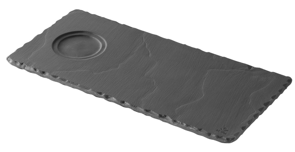 Serveerplank met 2 uitsparingen 25.0x12.0cm Basalt Revol