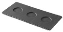 Serveerplank met 3 uitsparingen 25.0x12.0cm Basalt Revol