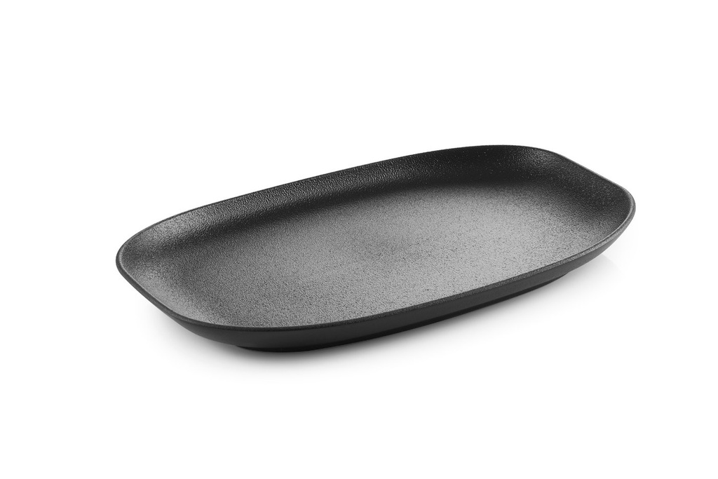 Bord plat rechthoek 29.0x17.8cm Club Adélie cast iron black Revol