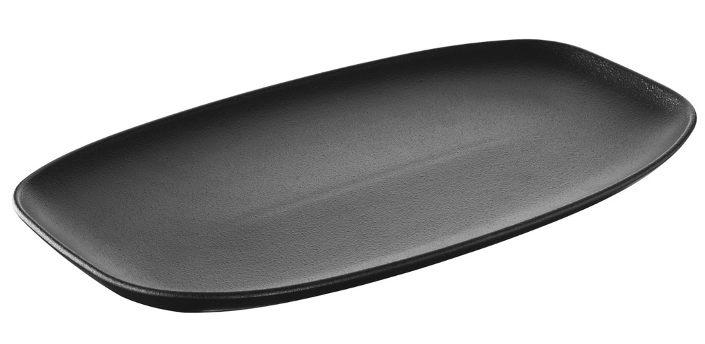 Bord plat rechthoek 36.0x21.0cm Club Adélie cast iron black Revol