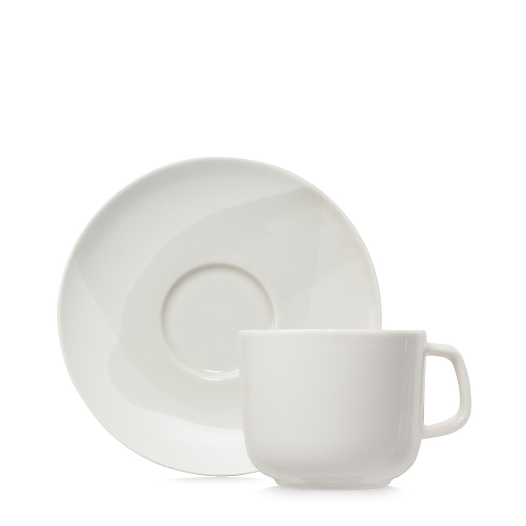 Kop en schotel thee 20.0cl Confluence linen white Revol