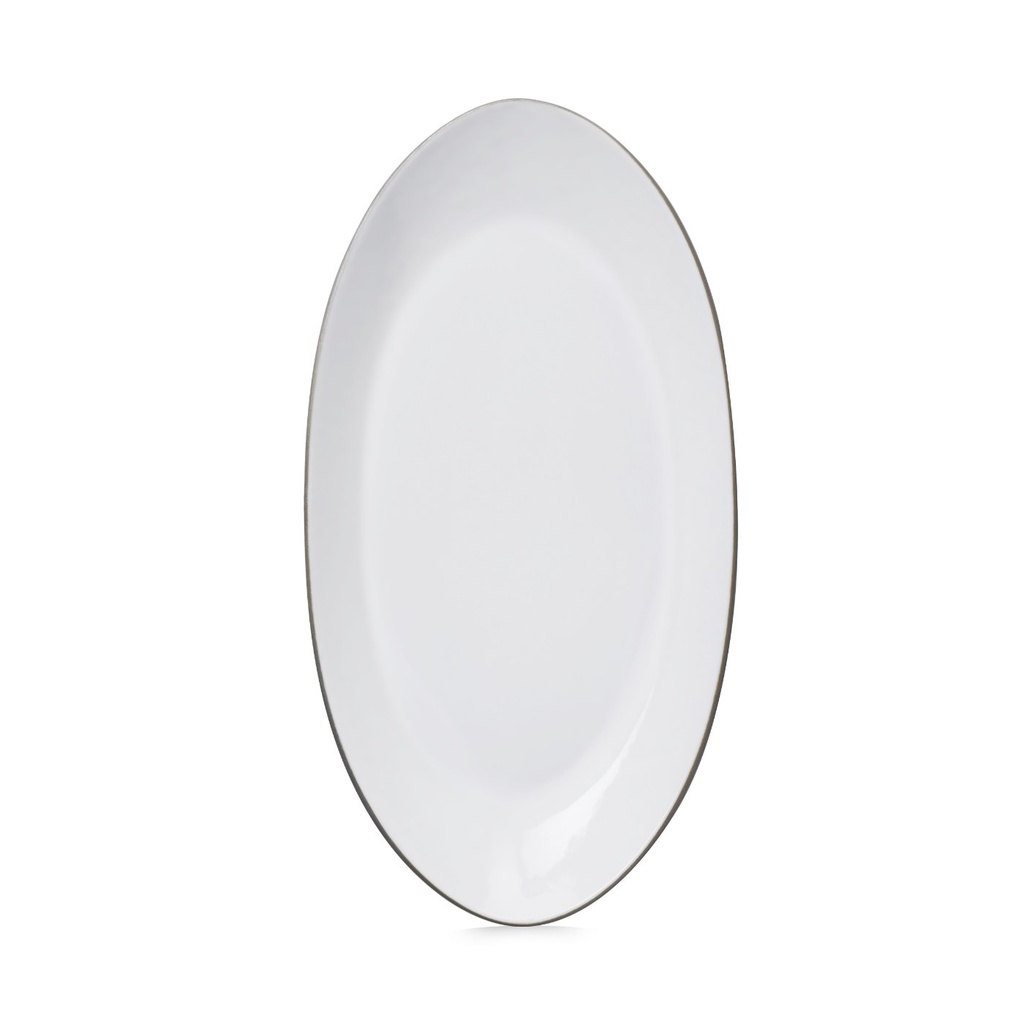 Bord ovaal 25.0x13.3cm Equinoxe white cumulus Revol