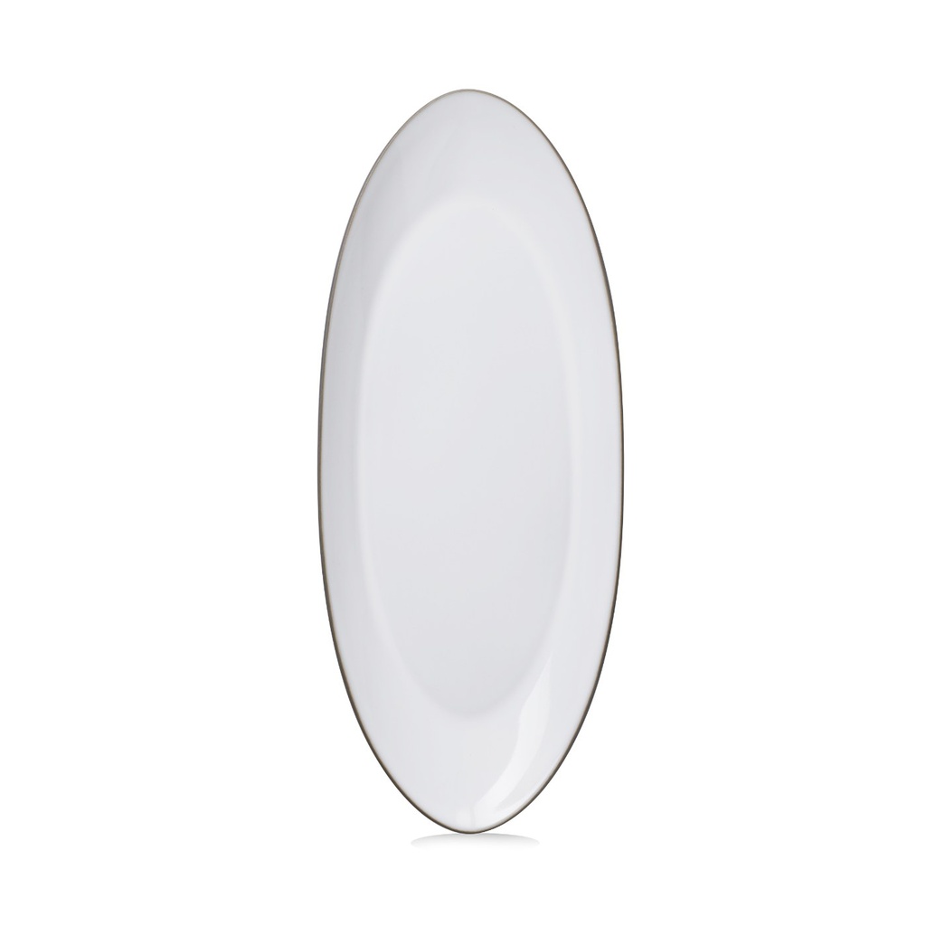 Bord ovaal 36.0x16.0cm Equinoxe white cumulus Revol