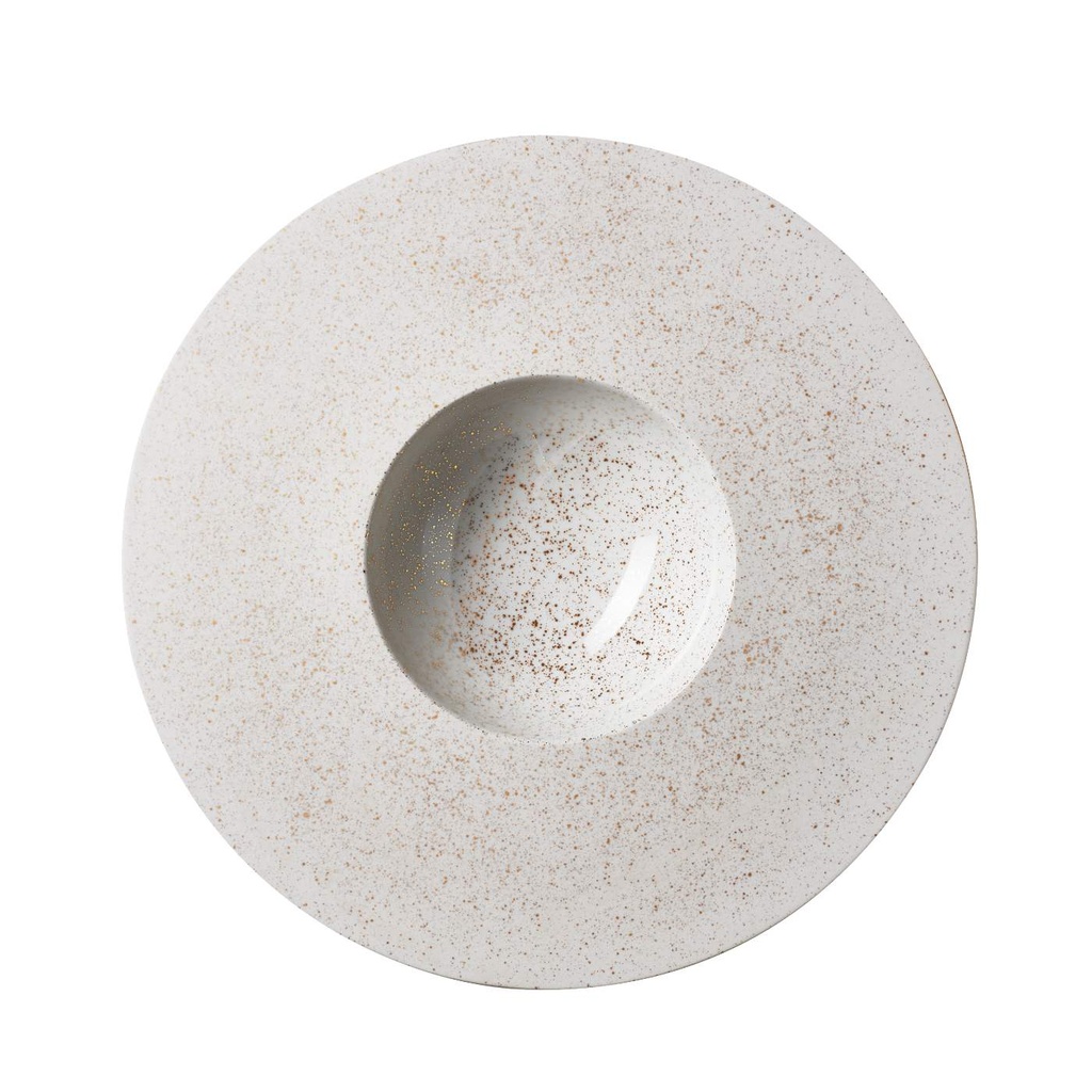 Bord gourmet 30.3cm Sphère alabaster white cosmos gold Revol