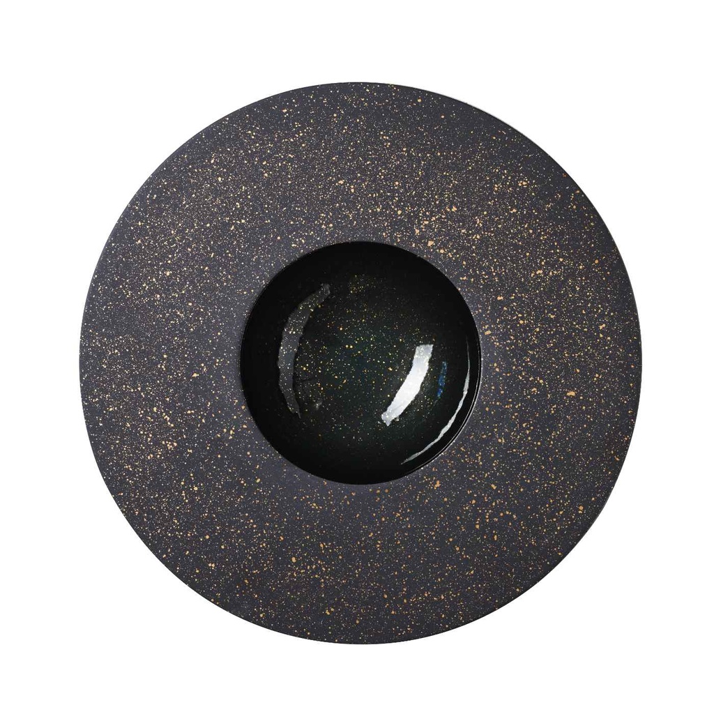 Bord gourmet 30.3cm Sphère glossy black cosmos gold Revol