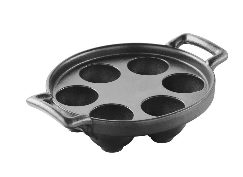 Escargotschaal 6 gaten Belle Cuisine cast iron black Revol