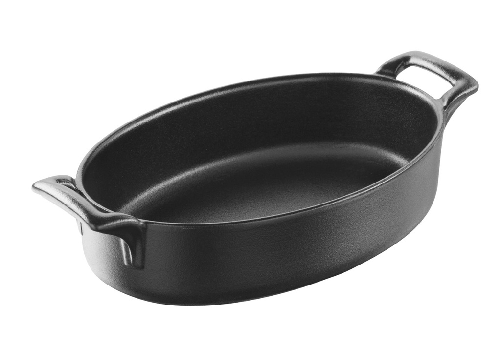 Ovenschaal ovaal 18.0x12.0cm Belle Cuisine cast iron black Revol