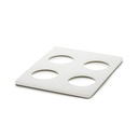 Serveerplateau met 4 uitsparingen voor karaf GN 1/2 32.5x26.5x(h)1.0cm En Scène white Revol