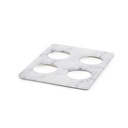 Serveerplateau met 4 uitsparingen voor karaf GN 1/2 32.5x26.5x(h)1.0cm En Scène white marble Revol