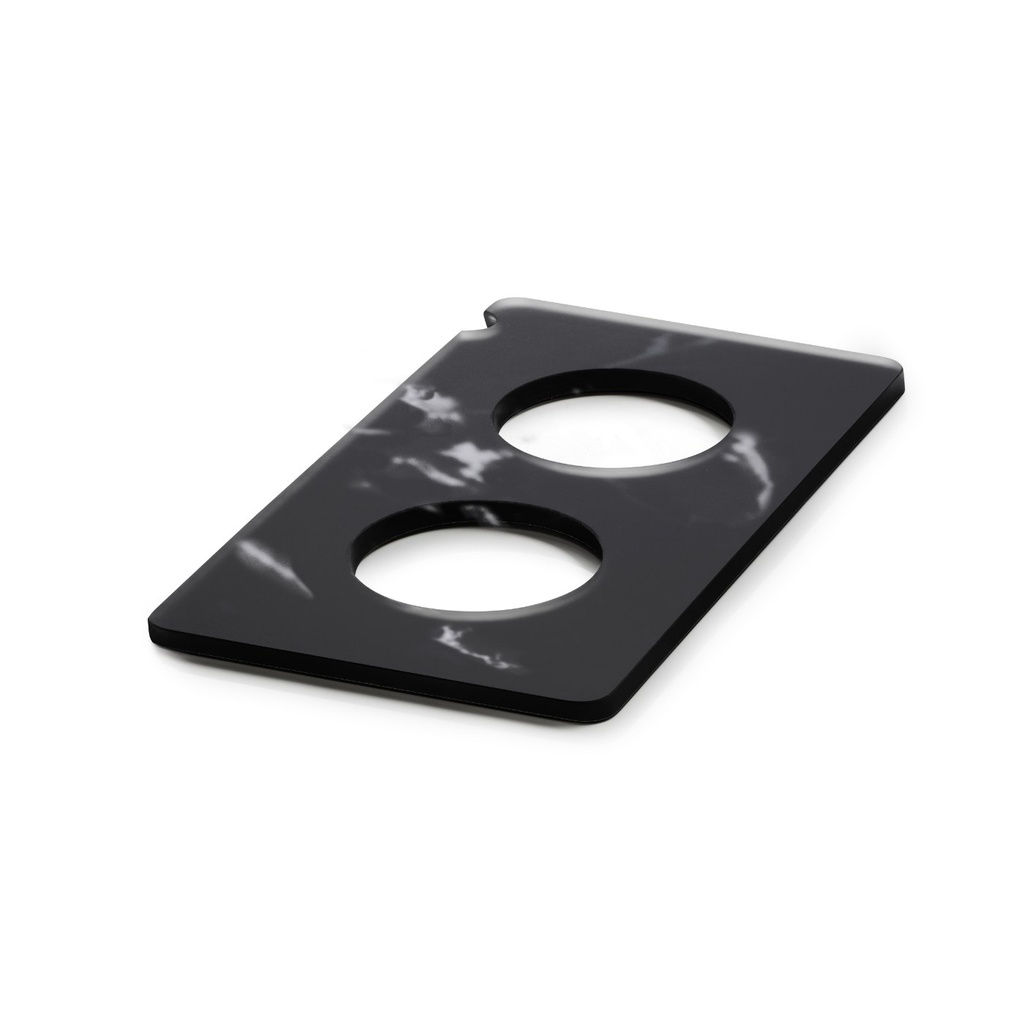 Serveerplateau met 2 uitsparingen voor karaf GN 1/3 32.5x17.6x(h)1.0cm En Scène black marble Revol