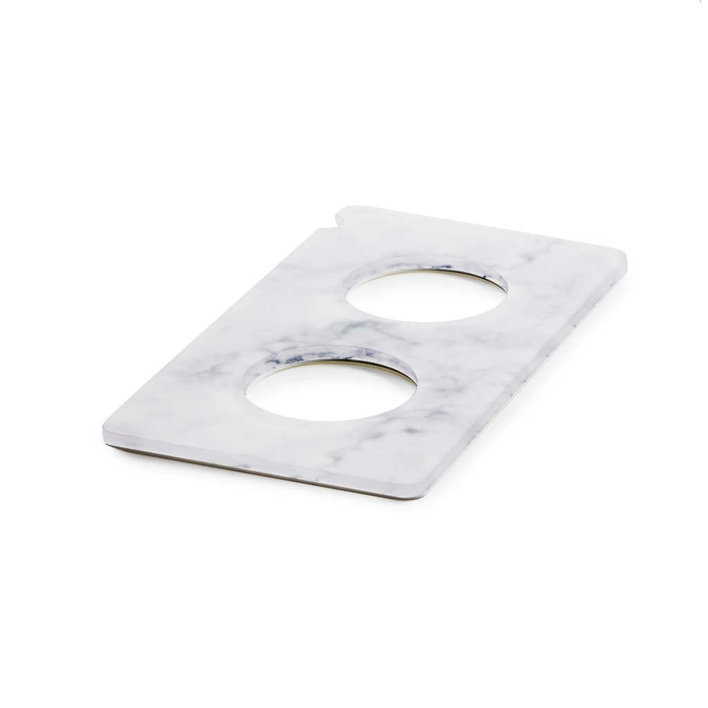 Serveerplateau met 2 uitsparingen voor karaf GN 1/3 32.5x17.6x(h)1.0cm En Scène white marble Revol