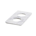 Serveerplateau met 2 uitsparingen voor karaf GN 1/3 32.5x17.6x(h)1.0cm En Scène white marble Revol