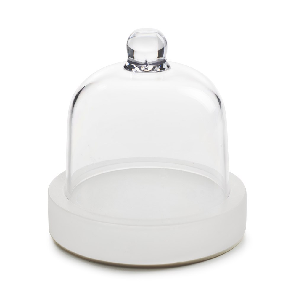 Podium boter met cloche 10.6cm Mealplak Ice white Revol