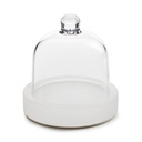 Podium boter met cloche 10.6cm Mealplak Ice white Revol