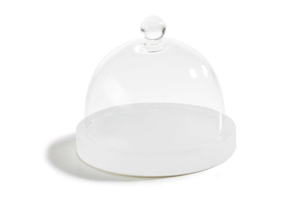 Podium broodbord met cloche 15.0cm Mealplak Ice white Revol