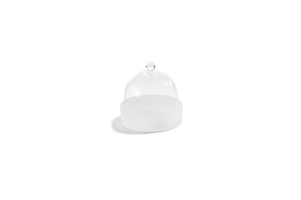 Serveerschaal met cloche 15.0cm 30.0cl Mealplak Ice white Revol