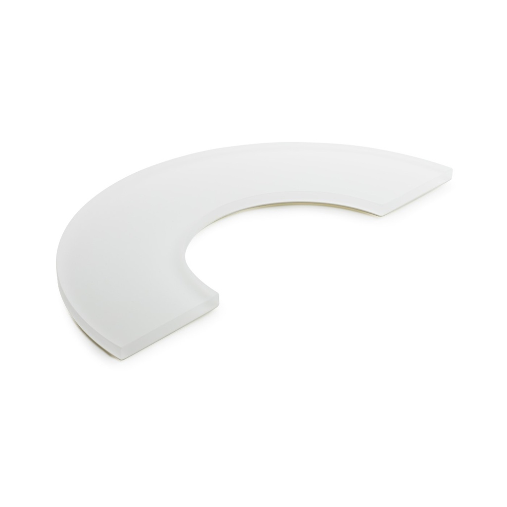 Tafelloper halve cirkel 31.5x16.0x(h)1.0cm Mealplak Ice white Revol