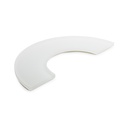 Tafelloper halve cirkel 31.5x16.0x(h)1.0cm Mealplak Ice white Revol