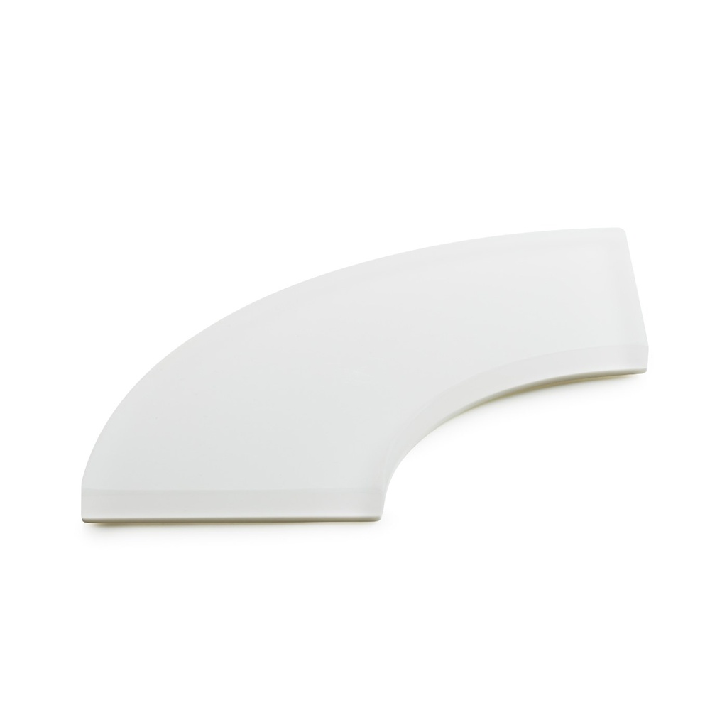 Tafelloper kwartcirkel 22.0x10.0x(h)1.0cm Mealplak Ice white Revol