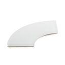 Tafelloper kwartcirkel 22.0x10.0x(h)1.0cm Mealplak Ice white Revol