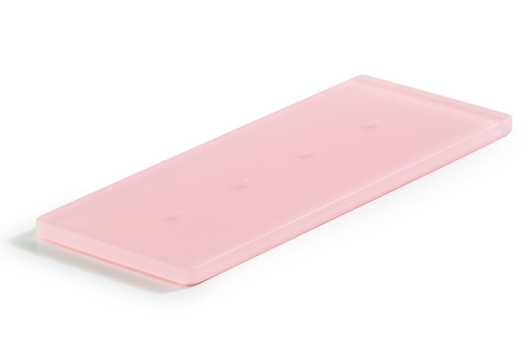 Serveerplateau met 4 gaten 24.5x10.0x(h)1.0cm Mealplak Sweety pink Revol